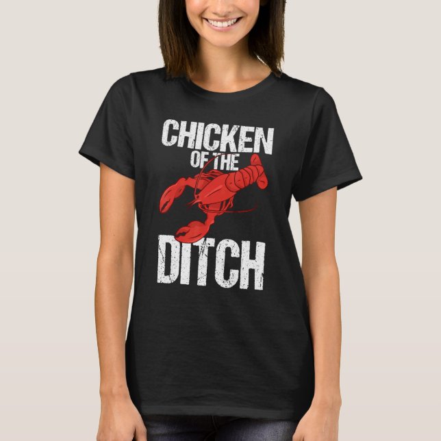 Camiseta Crawdad Crawfish Festival Chicken of the Ditch 1 (Anverso)