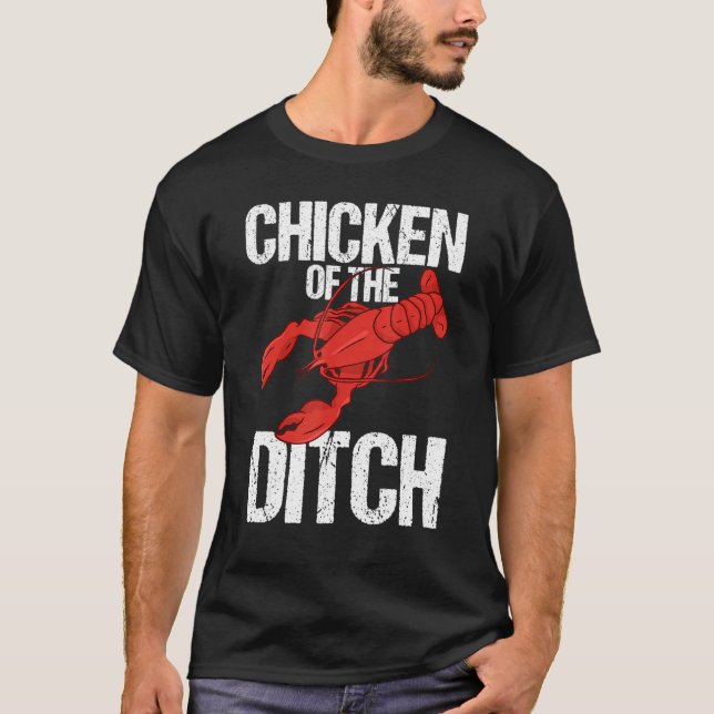 Camiseta Crawdad Crawfish Festival Chicken of the Ditch 1 (Anverso)