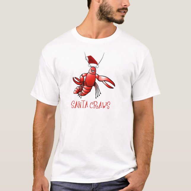 Camiseta Crawdad de Santa (buches de Santa) (Anverso)