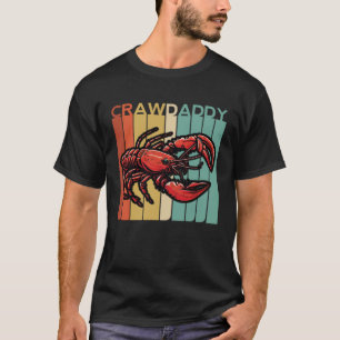 Camiseta CrawDaddy Retro Crawfish Cajun Boster Seafoo