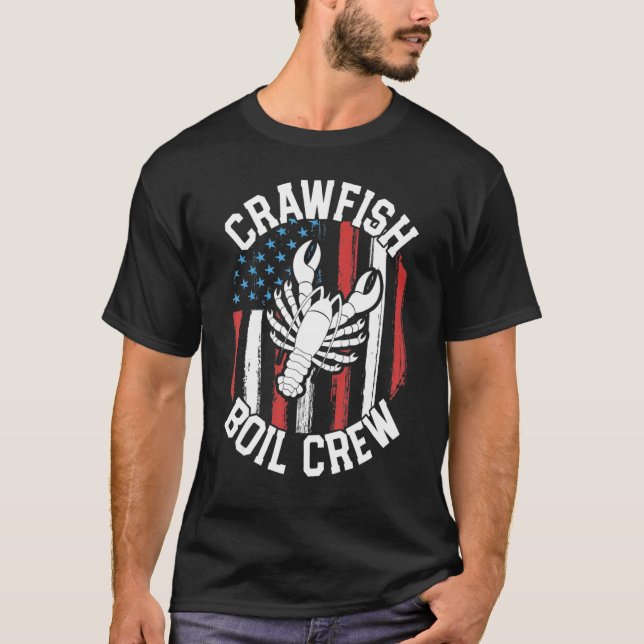 Camiseta Crawfish Boil Crew Cajun For Men Mardi Gras (Anverso)