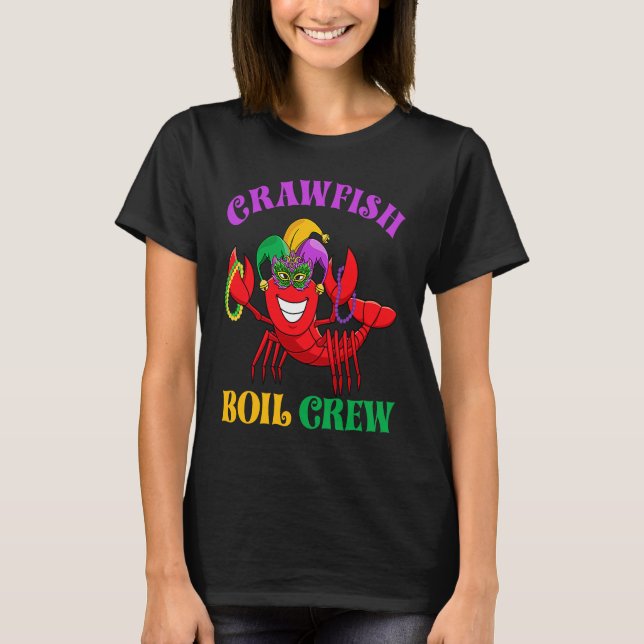 Camiseta Crawfish Boil Crew  Mardi Gras Carnival New Orlean (Anverso)