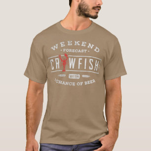 Camiseta Crawfish BoilWeekend Forecast Cajun y Beer Fiesta