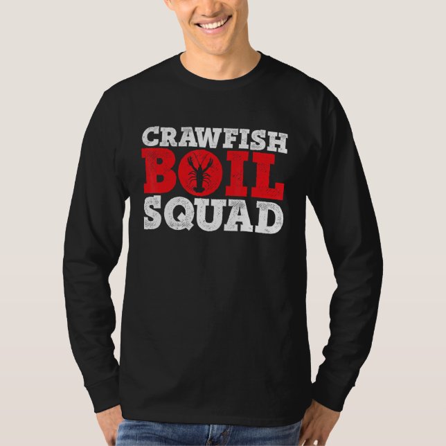 Camiseta Crawfish Bot Squad Crayfish Mudbug Cajun (Anverso)