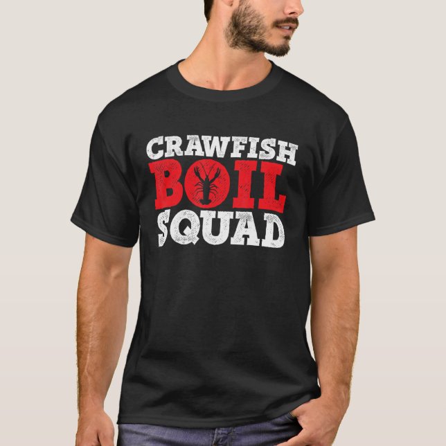 Camiseta Crawfish Bot Squad Crayfish Mudbug Cajun (Anverso)