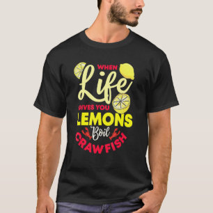 Camiseta Crawfish Crayfish Lemon Boil Foodie Seafood