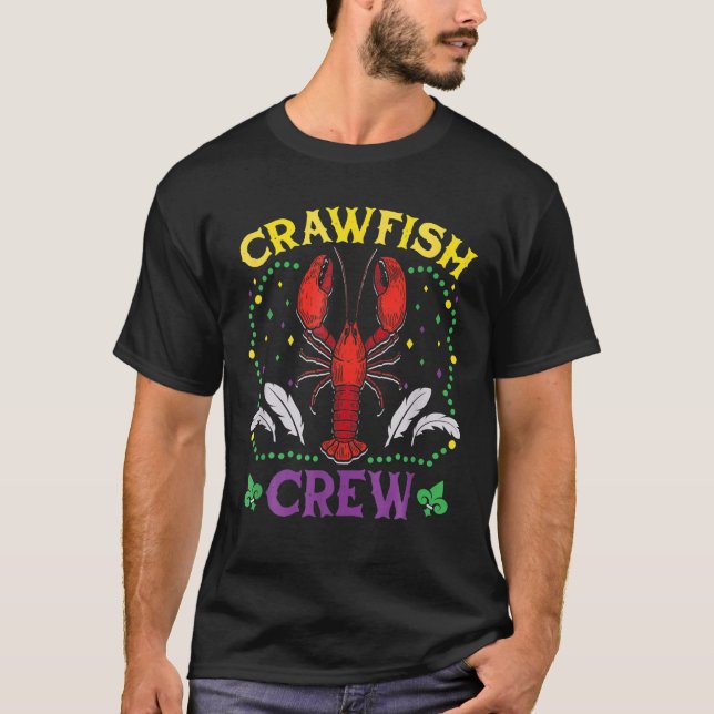 Camiseta Crawfish Crew Seafood Festival Food Parade Mardi G (Anverso)