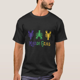 Camiseta Crawfish Feliz Mardi Gras