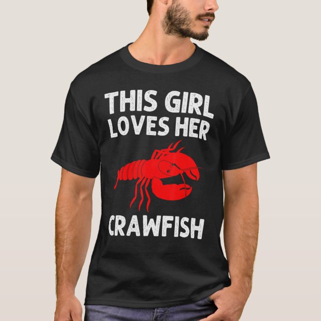 Camiseta Crawfish For Girls Crayfish  Crawfish Eating 1 (Anverso)