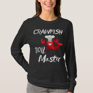 Camiseta Crawfish Hervir maestro Cajun Crawfish Hombres Muj