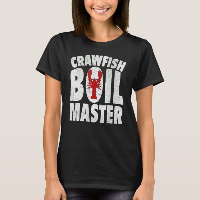 Camiseta Crawfish Hervir maestro Cajun Crawfish Hombres Muj (Anverso)