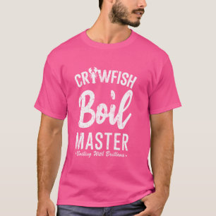Camiseta Crawfish Hervir Master Funny Cajun Seafood Mardi G