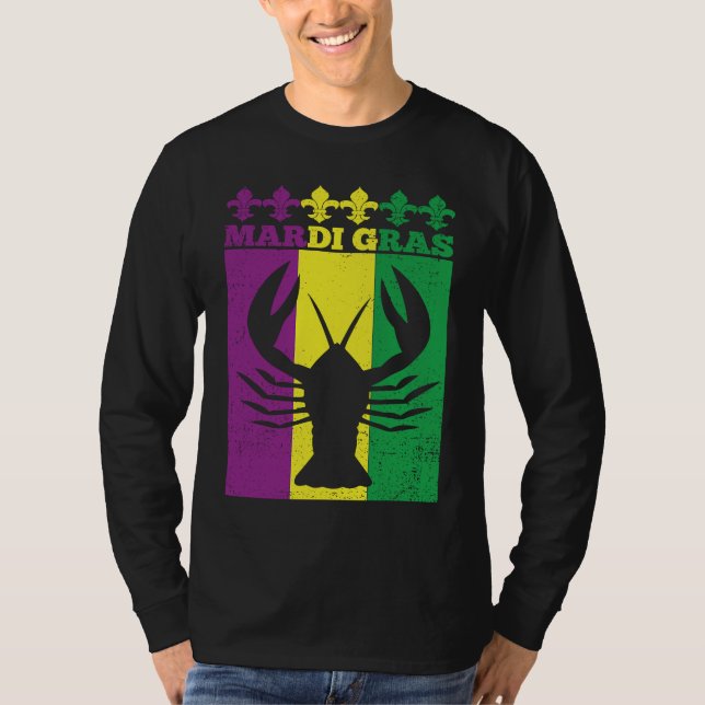 Camiseta Crawfish Mardi Gras Retro Mudbug Carnival Parade M (Anverso)