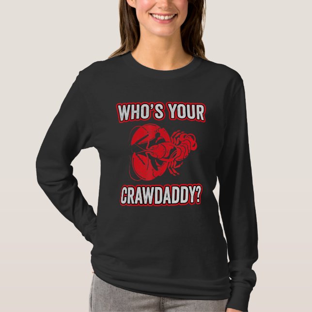 Camiseta Crawfish Mardi Grass Quién es tu papi (Anverso)