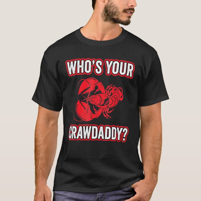 Camiseta Crawfish Mardi Grass Quién es tu papi (Anverso)