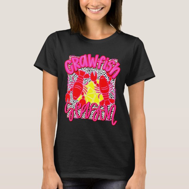 Camiseta Crawfish Season Funny Tee For Men Women Kids  (Anverso)