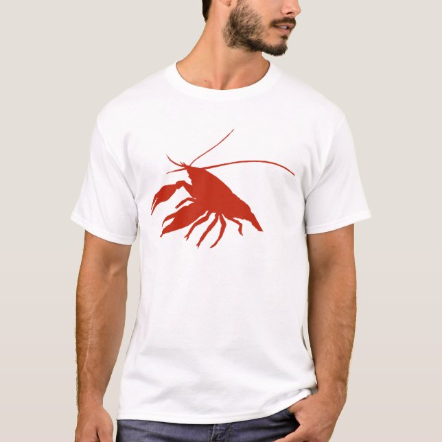 Camiseta crawfish's　silhouette (Red) (Anverso)