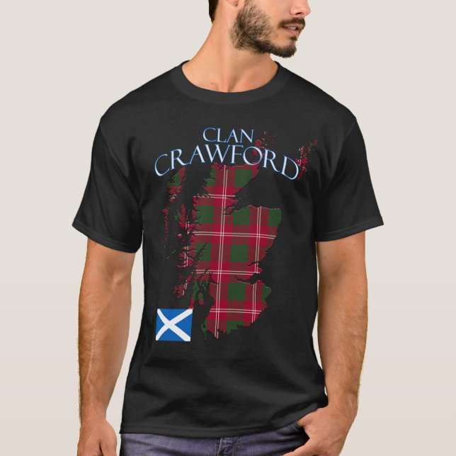 Camiseta Crawford Scottish Clan Tartan Scotland (Anverso)