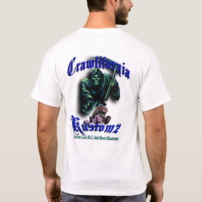 Camiseta Crawlifornia Kustomz Azul (Reverso)