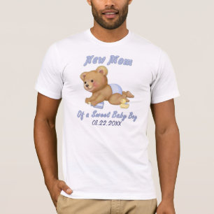 Camiseta Crawling Teddy - Nueva mamá del niño - Personaliza