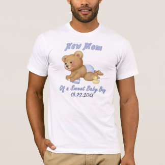Camiseta Crawling Teddy - Nueva mamá del niño - Personaliza