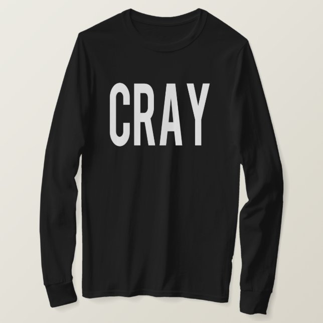 Camiseta Cray Black LS (Anverso del diseño)