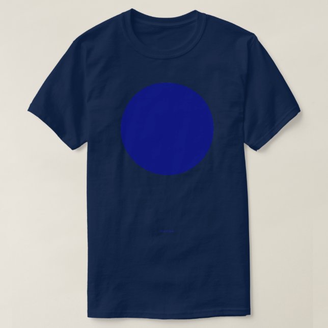 Camiseta Crayola azul circular (Diseño del anverso)