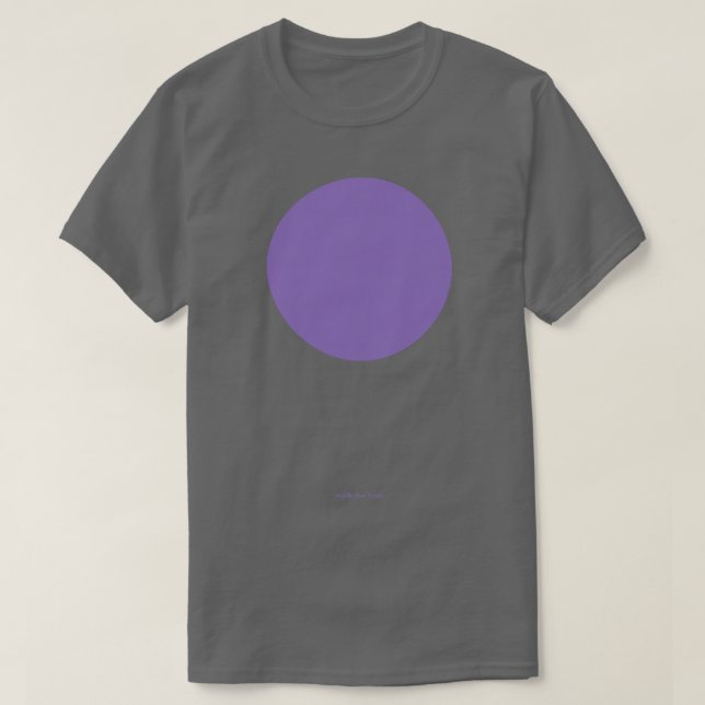 Camiseta Crayola circular Azul medio morado (Diseño del anverso)