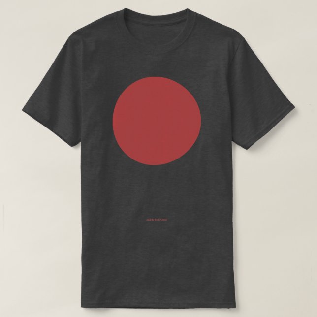 Camiseta Crayola circular Púrpura Rojo Medio (Diseño del anverso)