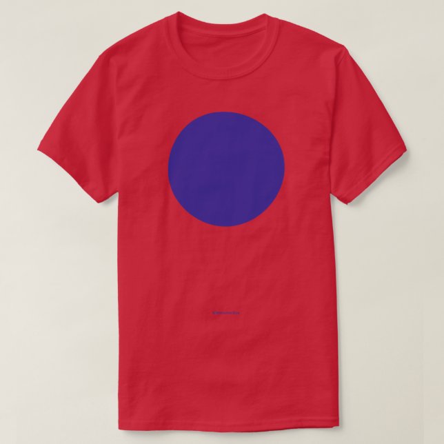 Camiseta Crayola circular Ultramarine Azul (Diseño del anverso)