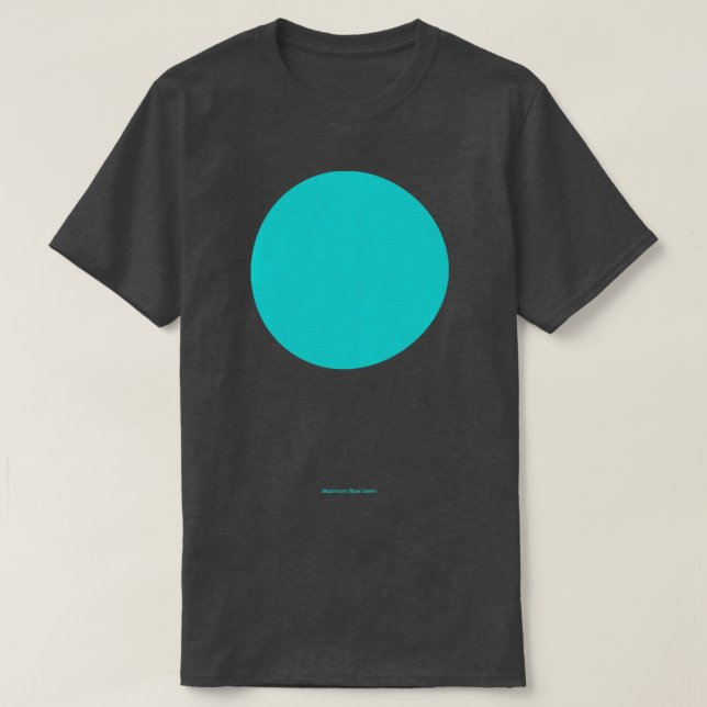 Camiseta Crayola circular verde azul máximo (Diseño del anverso)