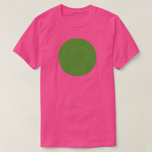 Camiseta Crayola circular verde máximo (Diseño del anverso)
