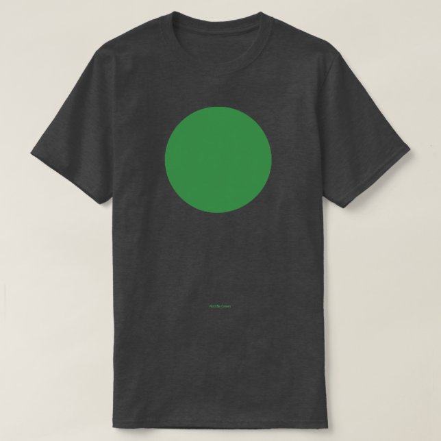 Camiseta Crayola circular verde medio (Diseño del anverso)