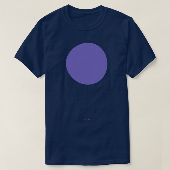 Camiseta Crayola Violeta Azul Circular (Diseño del anverso)