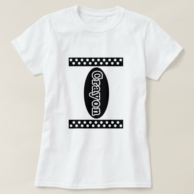 Camiseta Crayon Box Halloween Costume Elegir Cualquier Colo (Diseño del anverso)