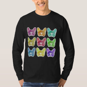 Camiseta Crayon Box Watercolor Bulldoges franceses en