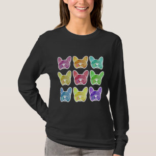 Camiseta Crayon Box Watercolor Bulldoges franceses en