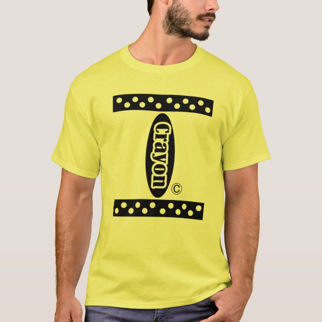 Camiseta Crayon de limón amarillo Caja de disfraces de Hall (Anverso)