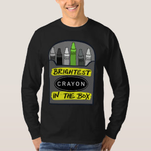 Camiseta Crayón más brillante de la caja de vuelta a la esc