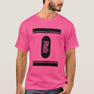 Camiseta Crayon Rosa Box Halloween Costume Pareja Amigo Gr