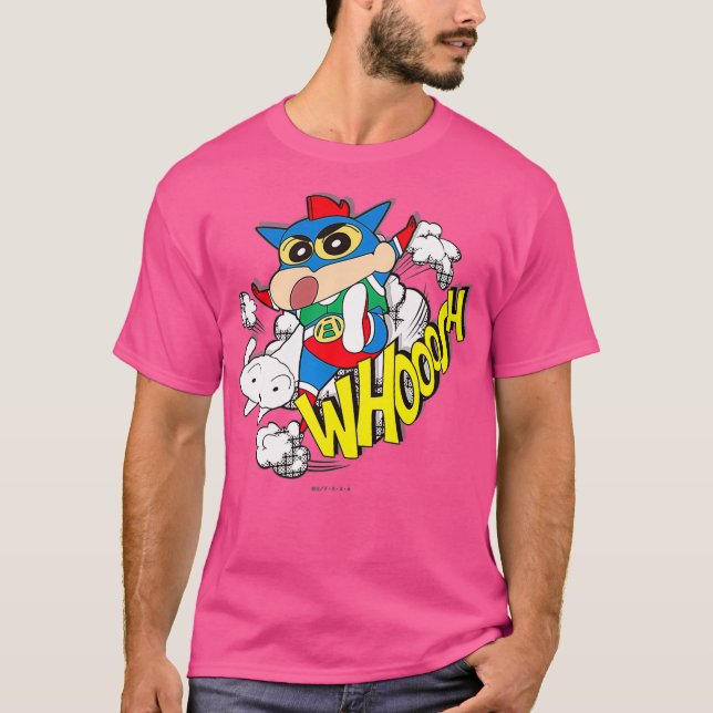 Camiseta Crayon Shin-chan Action Kamen Shin-chan American (Anverso)