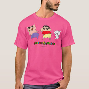 Camiseta Crayon Shin-chan dando la vuelta a Shin-chan