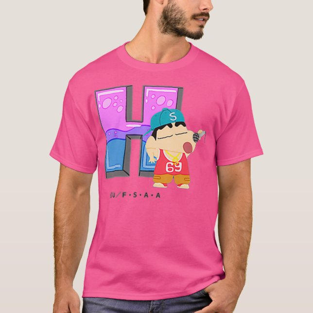 Camiseta Crayon Shin-chan DIVERSIÓN ESTUDIO A a Z H uno (Anverso)