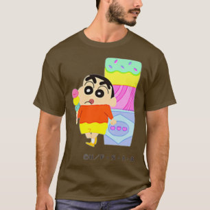 Camiseta Crayon Shin-chan DIVERSIÓN ESTUDIO A a Z I uno