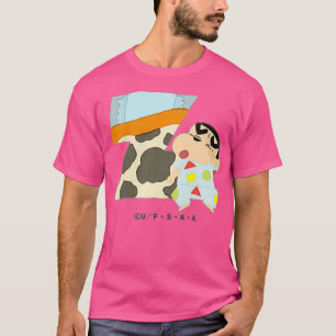 Camiseta Crayon Shin-chan DIVERSIÓN ESTUDIO A a Z uno