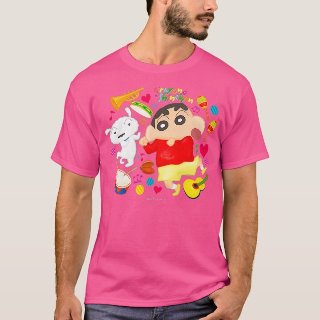 Camiseta Crayon Shin-chan Excitante toque de pintura (Anverso)