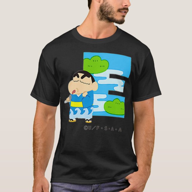 Camiseta Crayon Shin-chan FUN ESTUDIO A a Z E one (Anverso)
