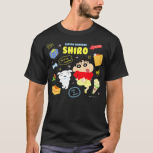Camiseta Crayon Shin-chan happyShiro Dance juntos