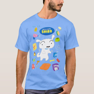 Camiseta Crayon Shin-chan happyShiro vestido con Shiro