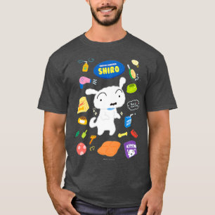 Camiseta Crayon Shin-chan happyShiro vestido con Shiro